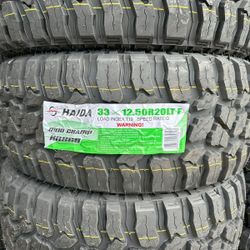LT 33/1250/20 Mud Terrain Tires New Set 