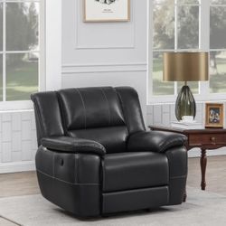 Brand New Black Glider Reclining Chair 