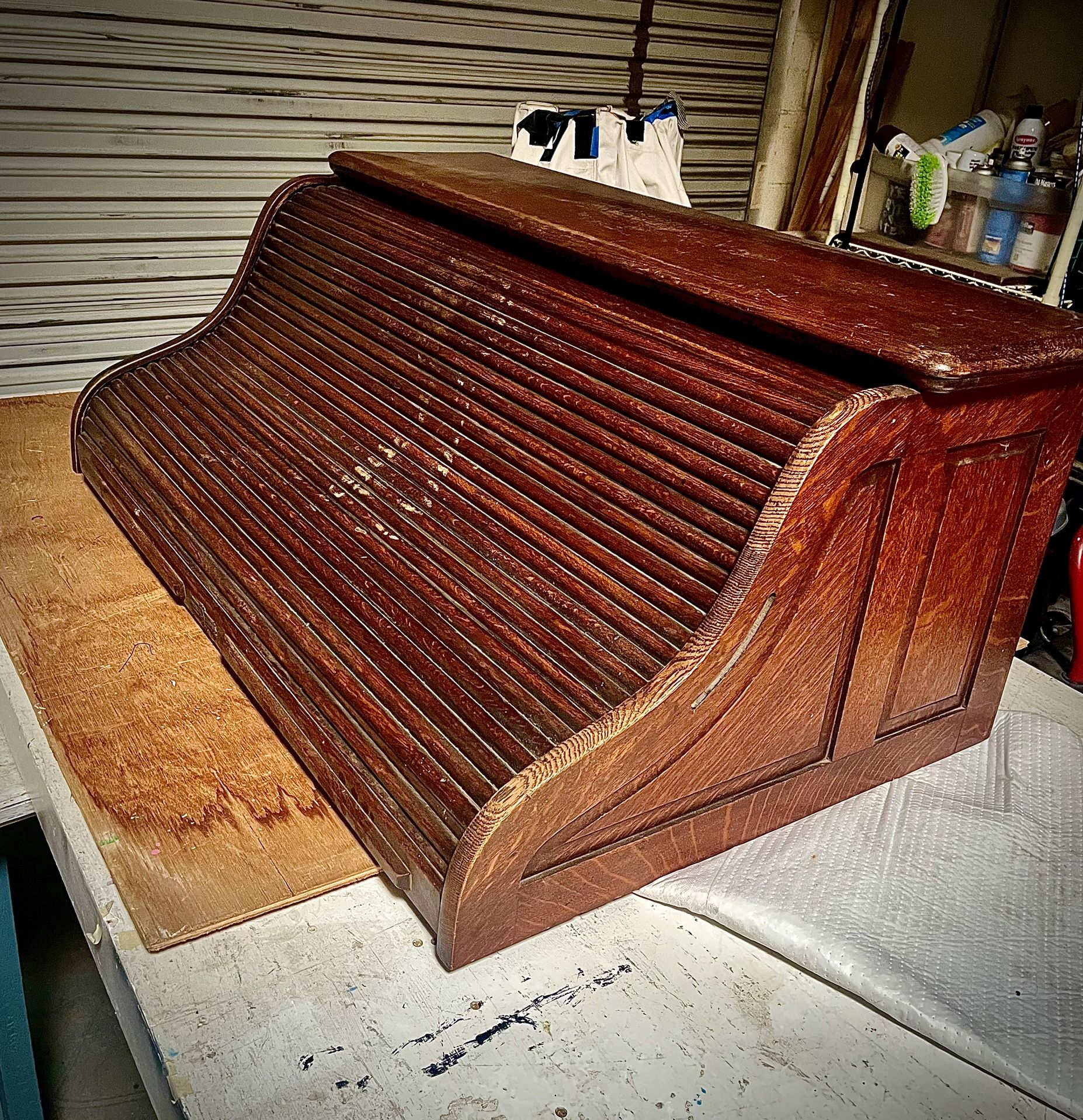 Roll Top desk ( Top) Oak 122 Year Old.the Real Deal.