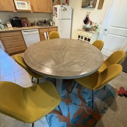 Solid Wood Round Dining Table