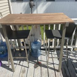 Table and Two Chairs 