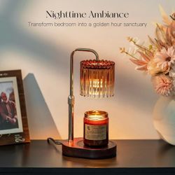 Height Adjustable, Dimmable, with 2 Bulbs, Vintage Farmhouse Decor for Home