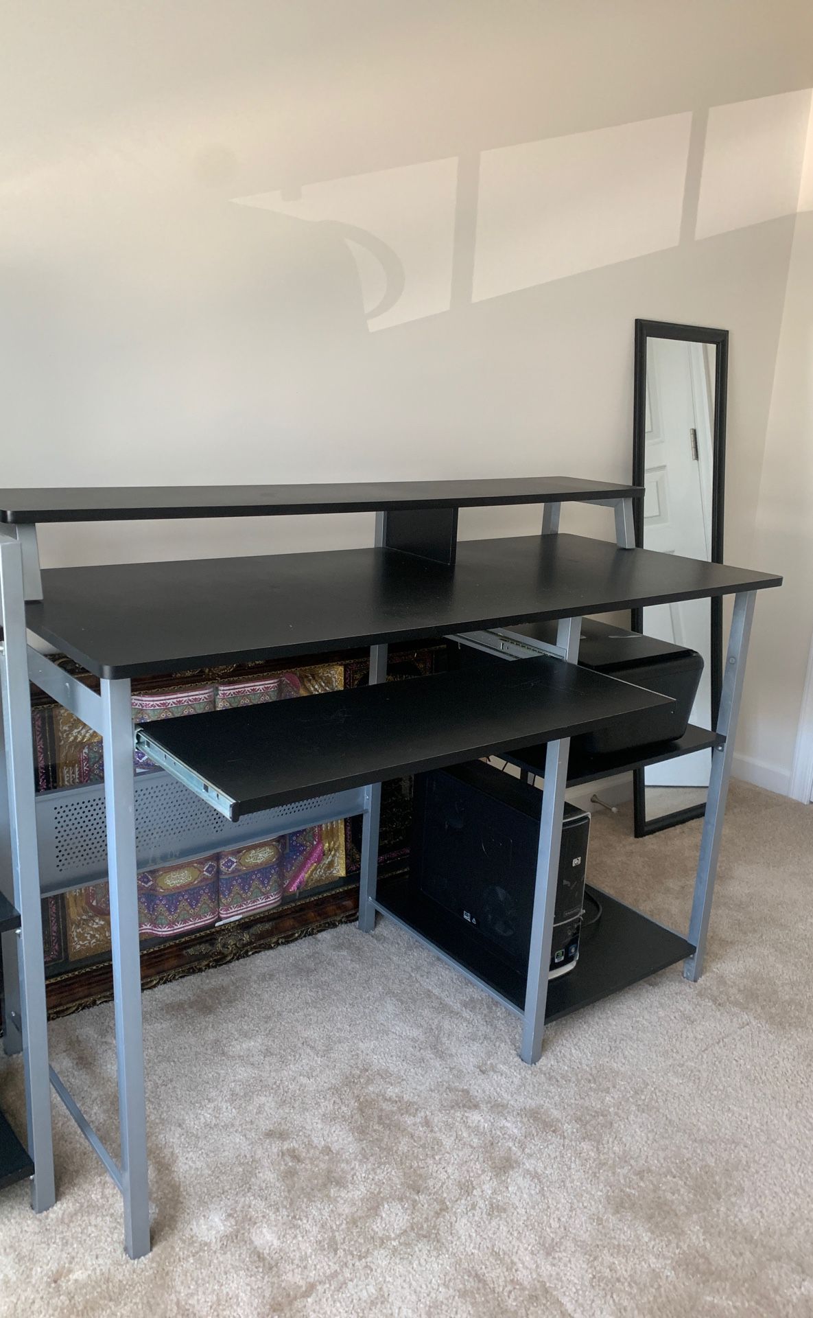 2 piece -Desk and matching shelf! Moving - must go soon!!