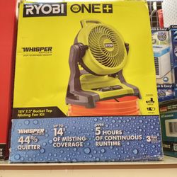 RYOBI ONE + 18V 7.5 BUCKET TOP MISTING FAN KIT