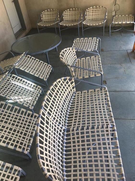 PATIO FURNITURE 16 PIECES SEATING AND TABLES