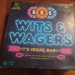 Wits Abd Wagers Las Vegas Board Game 