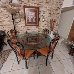 60'' Round Table Glass Top 