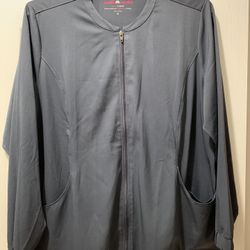 Grey Performance Scrub Jacket 