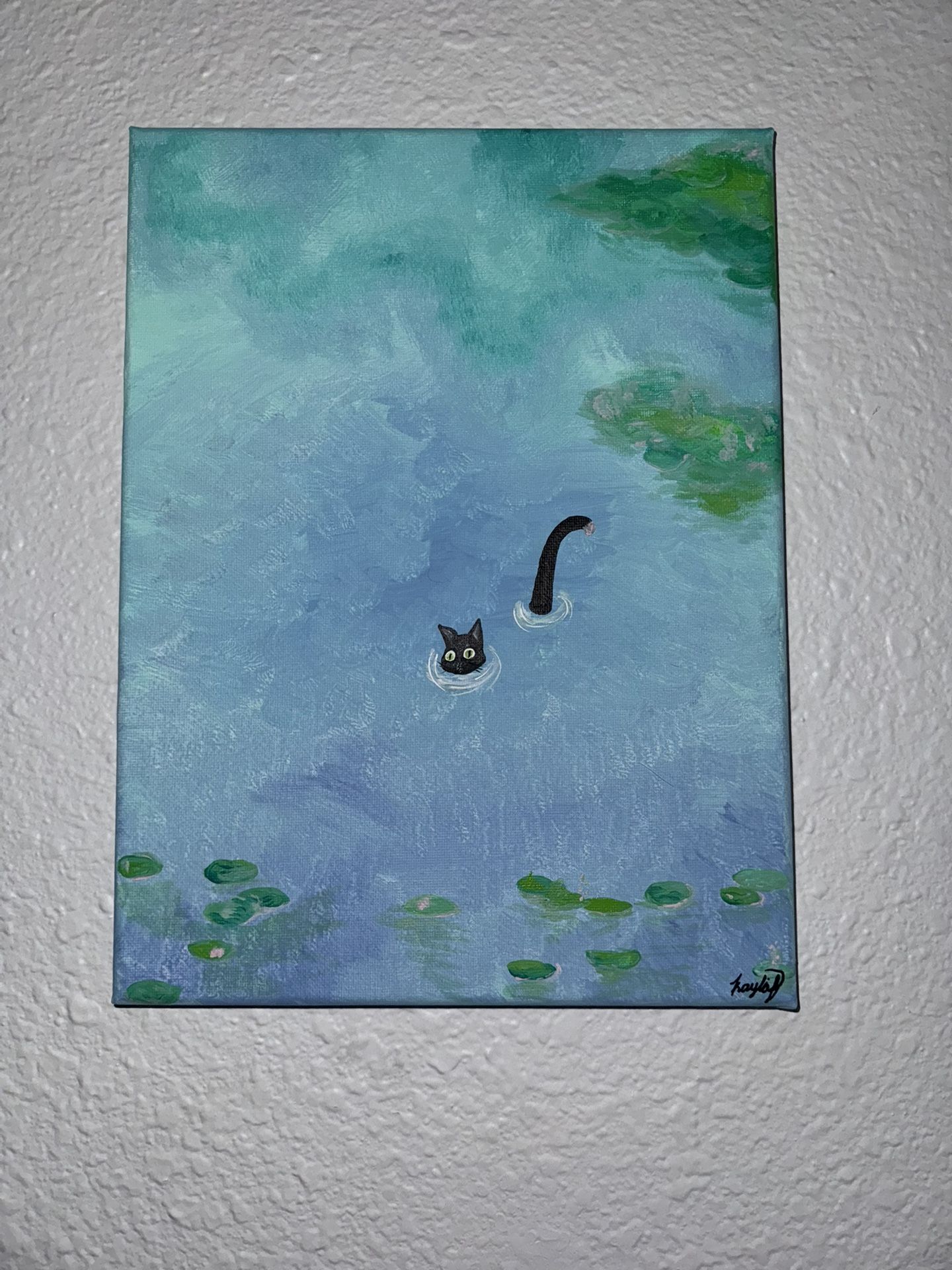 Black Cat Painting
