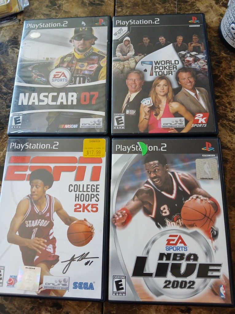 Lot of 4 PS2 Games PlayStation 2 Poker,Basketball &Poker
Lot of 4 PS2 games featuring "Need for Speed: Underground 2" in the racing genre. Other titl