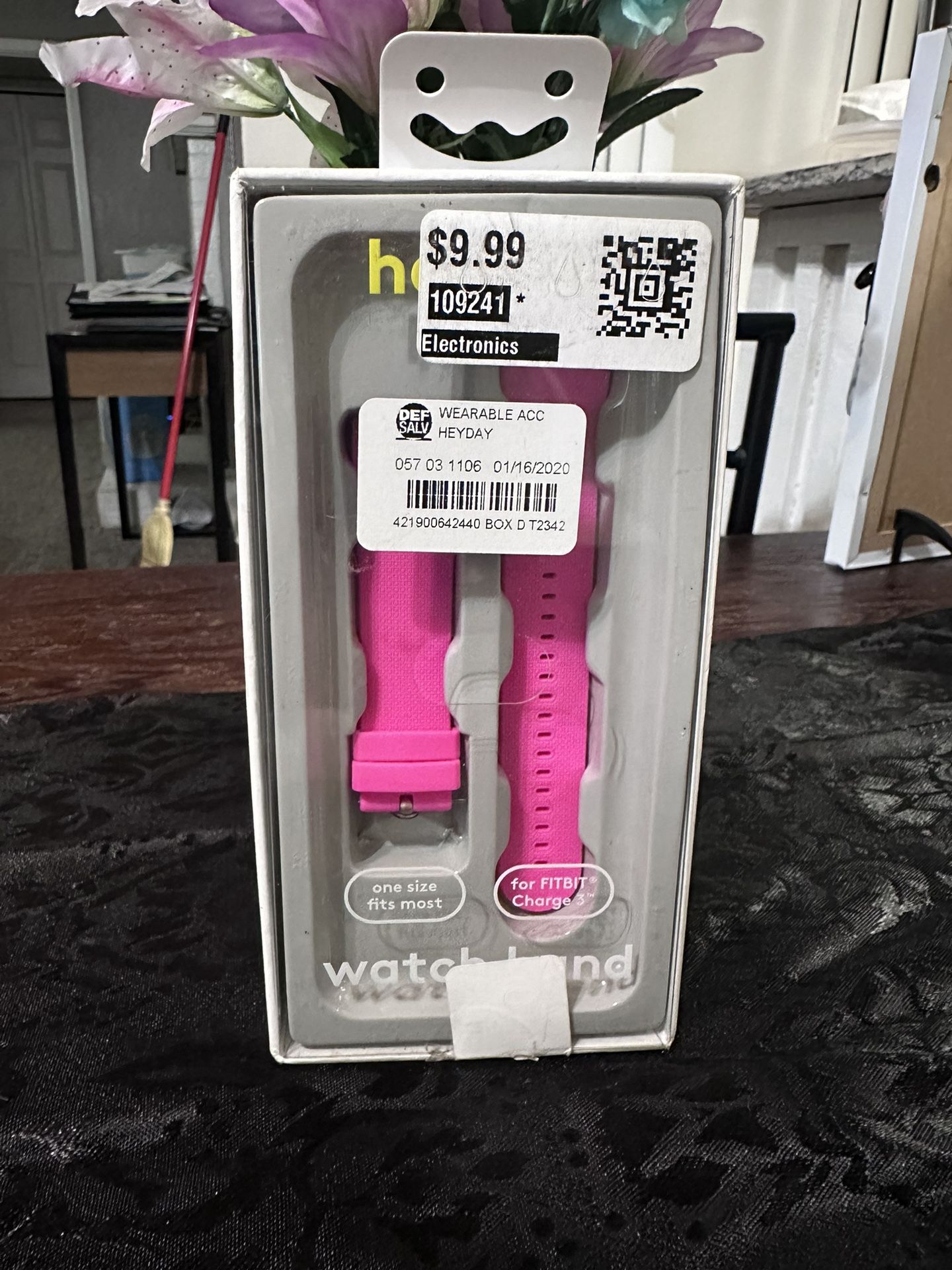 Pink Fitbit Charge 3 Watch Band