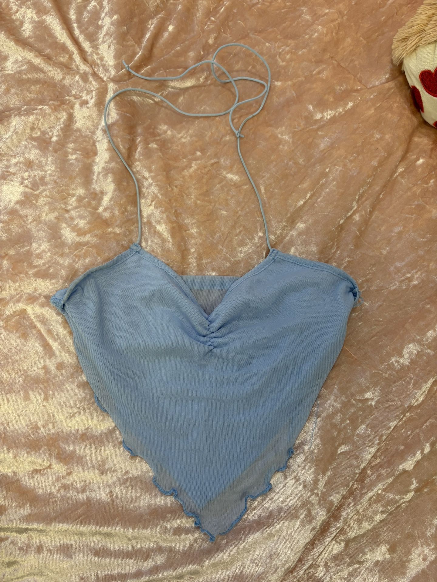 Baby Blue Halter Top