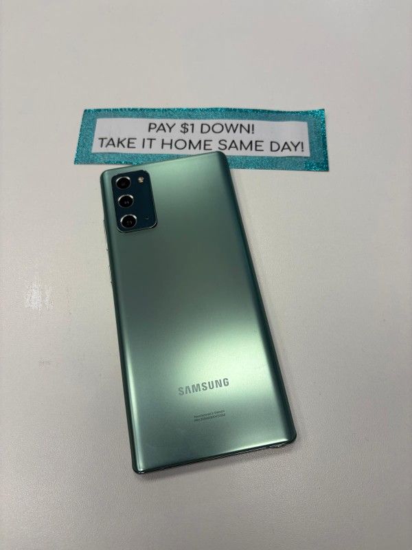 Samsung Galaxy Note 20 5G - Pay $1 DOWN AVAILABLE - NO CREDIT NEEDED