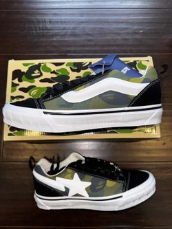 Bape Knu Skool Vans Multi-Camo size 10.5
