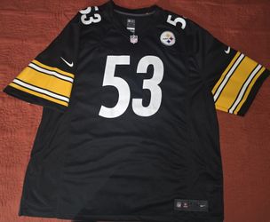 Official NFL Nike Pittsburgh Steelers #53 Maurkice Pouncey Game Jersey (4XL)