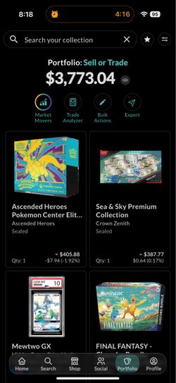 Partial collection sale or trade pokemon