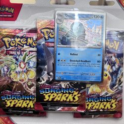 POKEMON SURGING SPARKS 3 Pack 