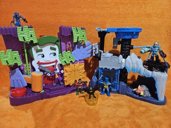 Imaginext Batman: Mr. Freeze & Joker Fun House Playset Bundle 