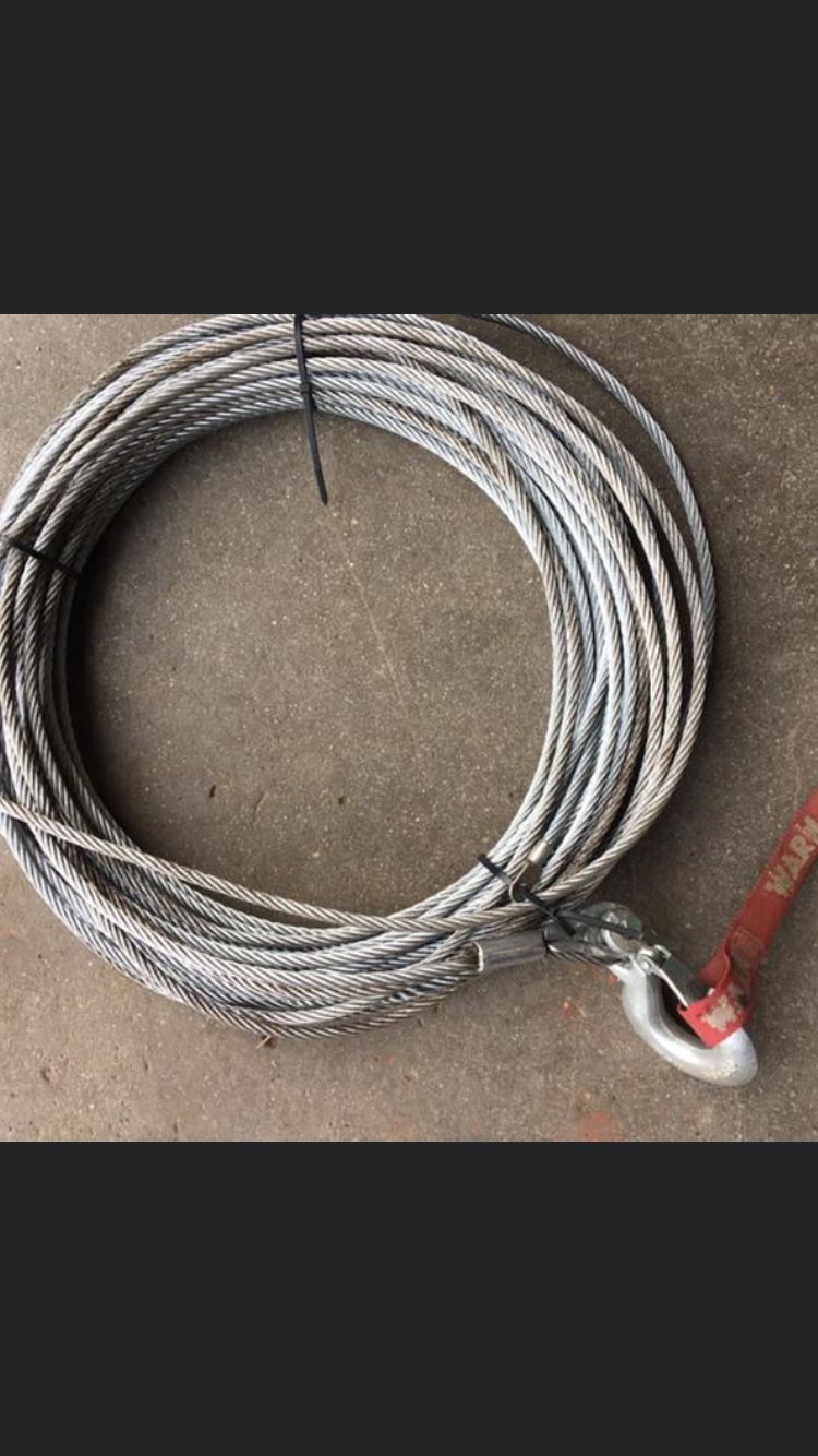 Warn winch steel cable