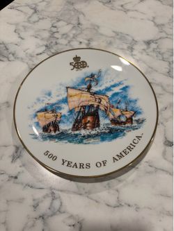 Columbus Quincentennial Commemorative Plate