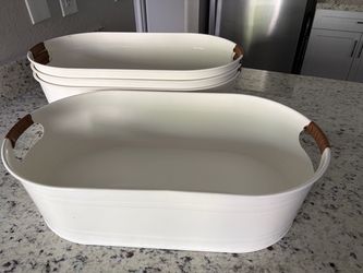 White Galvanized Tubs