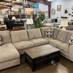

🏐ASK DISCOUNT COUPON☆ sofa Couch Loveseat living room set sleeper recliner daybed futon options○blina Platinum Raf Or Laf Sectional 