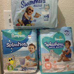 Huggies Little Swimmers Or Pampers Splashers (Diapers) $7 Each