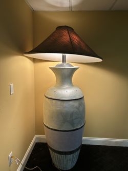 6’8” Tall Floor Lamp Faux Painted
