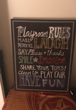 Playroom rules pic