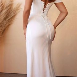 Cinderella Divine Size 18 Off White Sleeveless Satin Wedding Dress NEW WITH TAGS Thumbnail