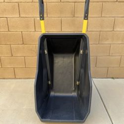 GORILLA CARTS 7 cu. ft. Evolution Poly Garden Cart, Impact Resistant Poly Tub, 12 in. No-Flat Tires