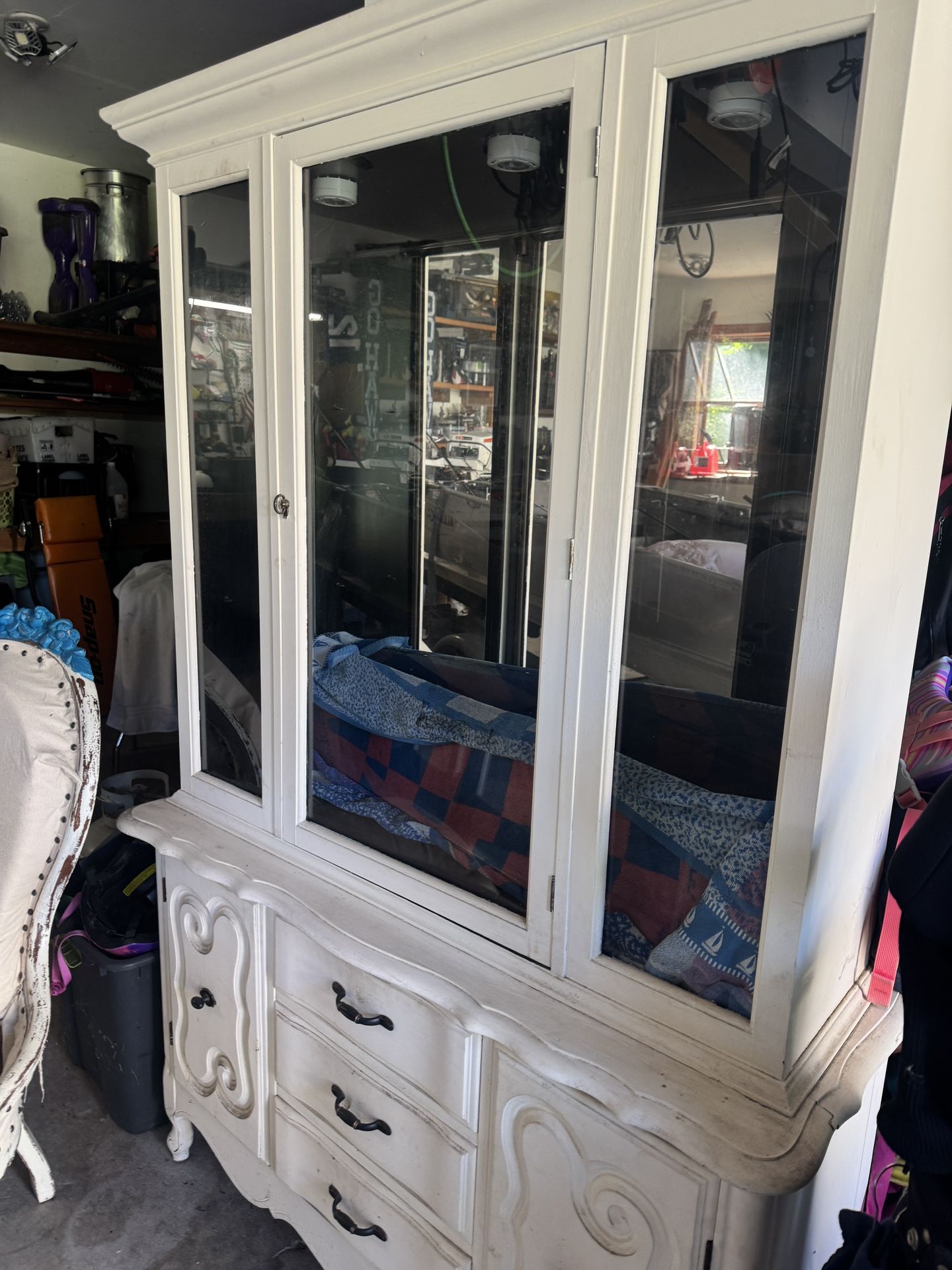 Antique Hutch And Chair