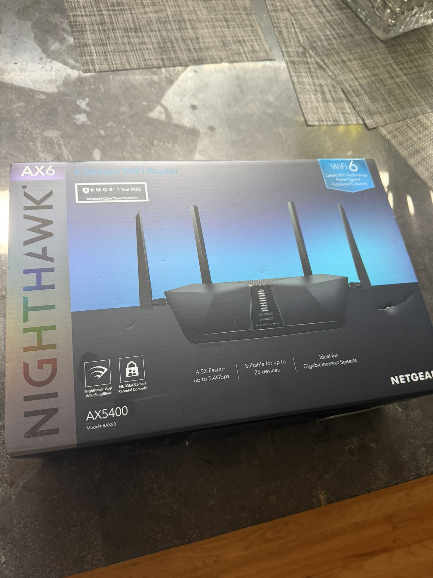 Netgear Nighthawk WiFi router  (WiFi 6)