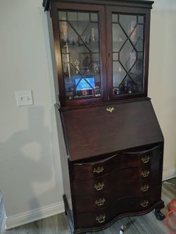 Antique Secretary Desk with Hutch