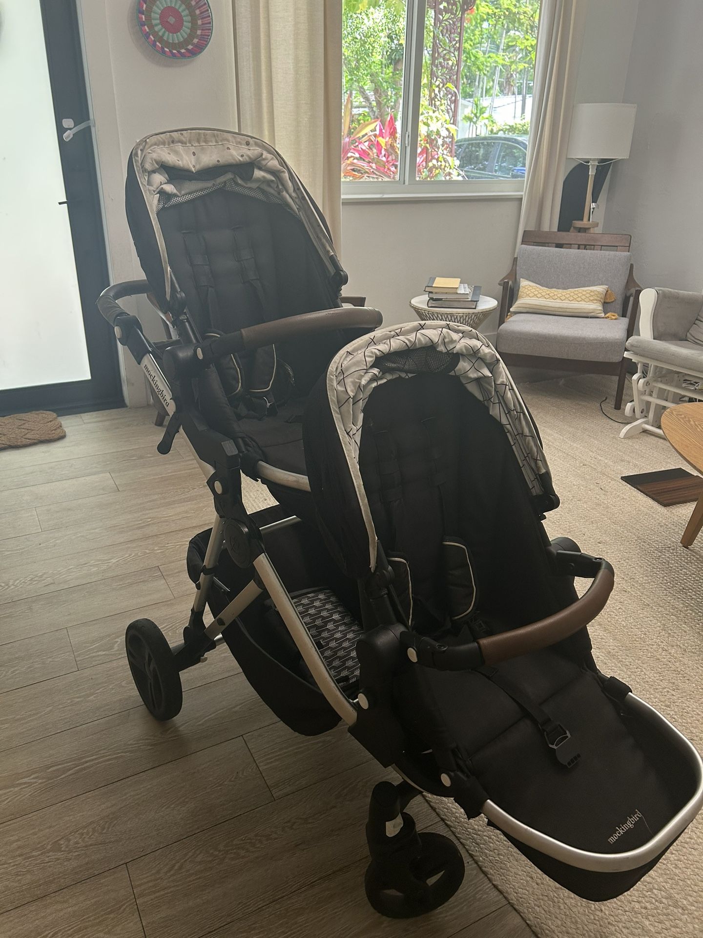 Mockingbird Single to Double Stroller With 2nd Seat