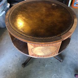 Revolving Library Drum Table