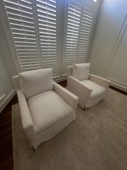 World Market Brynn Ivory Swivel Chairs – Set of 2