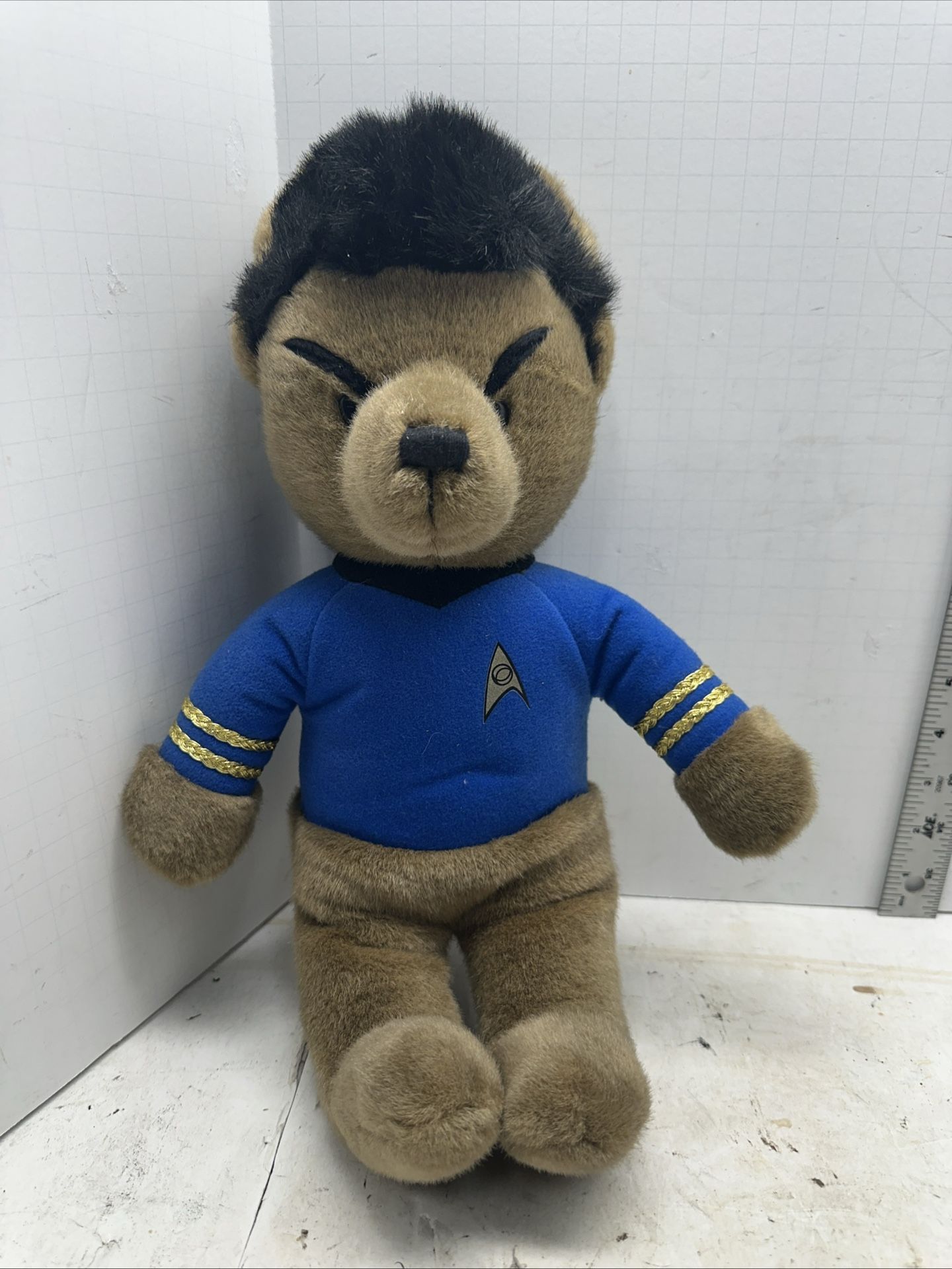 Vintage Mr. Spock Star Trek TOS Applause 1996 Plush 16" Vulcan Teddy Bear #F7