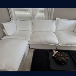 123’ Modular White Sofa