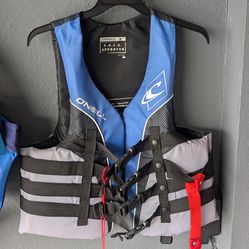 Life vest with whistle and Yamaha key
