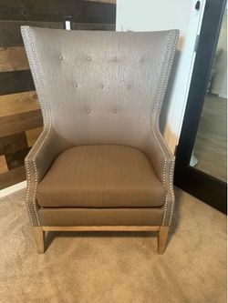 Set of Tufted High wingback chairs
