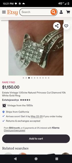 10 k white gold diamond ring