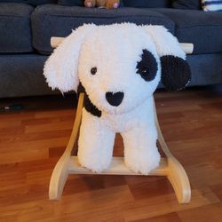 OLIVIA BRAND CUTE ROCKING DOG FOR CUTE KIDS. EXCELLENT CONDITION, SLIGHTLY USED $30