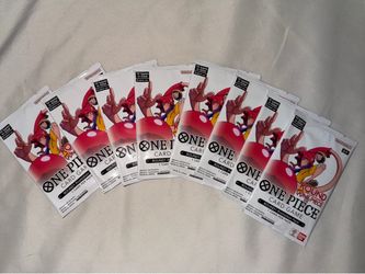 Round 1 One Piece Trading Card Game Promo Sealed Pack ENGLISH (9 Lot)