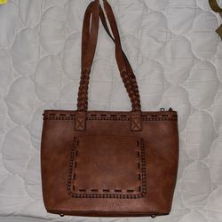 Brown Leather Tote Bag