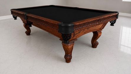 Dark Brown Artisan Design Pool Table 8’ (Free Delivery & Pro Setup)
