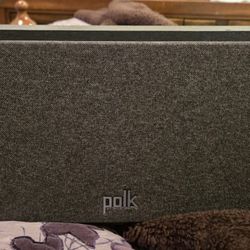 Black Polk Monitor Xt30 Center Speaker