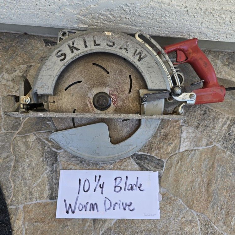 Skillsaw 10 1/4 Hand Saw Worm Drive / 10 1/4 Blade Skillsaw