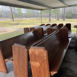 8 10 Feet All Wood Benches / First Come First Serve