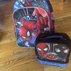 Spider-Man Kids Backpack + Lunchbox Set 